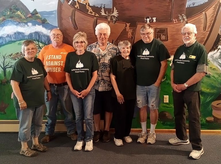 Volunteers with the Northwoods Community Food Pantry